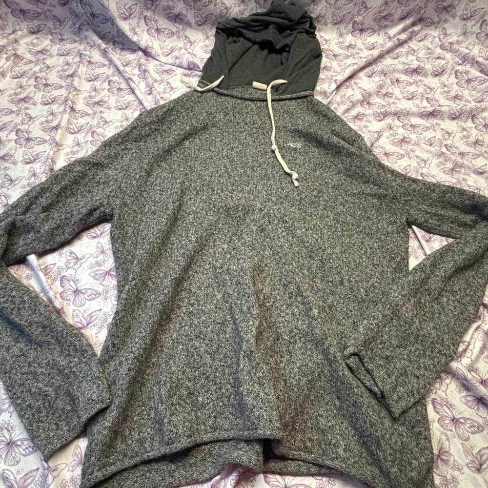 🕸️Comfy Hollister Gray Hoodie Sweatshirt